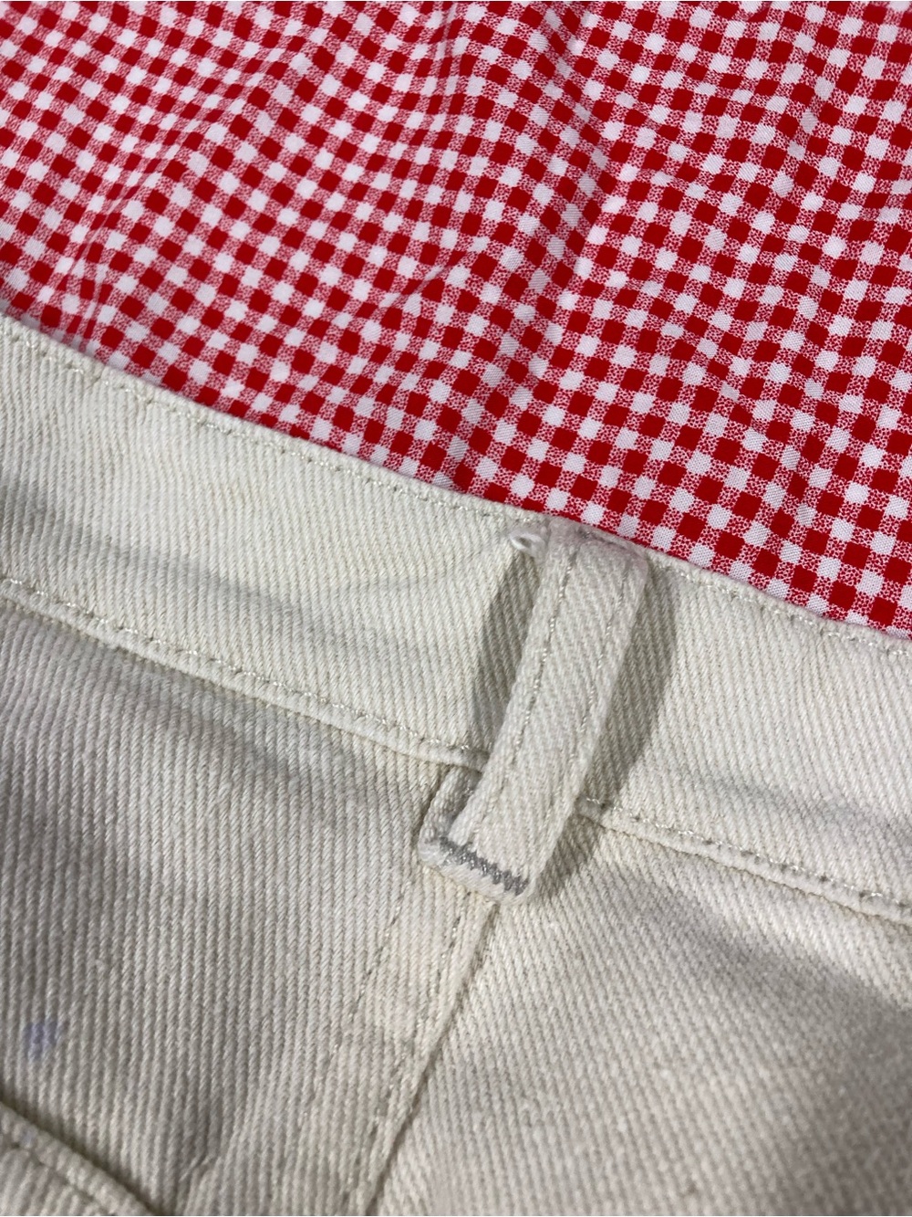 Men's Cream Straight-Leg Chinos - Classic Casual Style - Picture 5 of 7